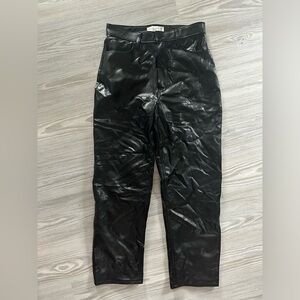 Abercrombie Curve Love High Waisted Vegan Leather Pants size 8